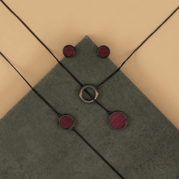 Blachia Set (Amaranth / Oak/ black/ Titancarbid)