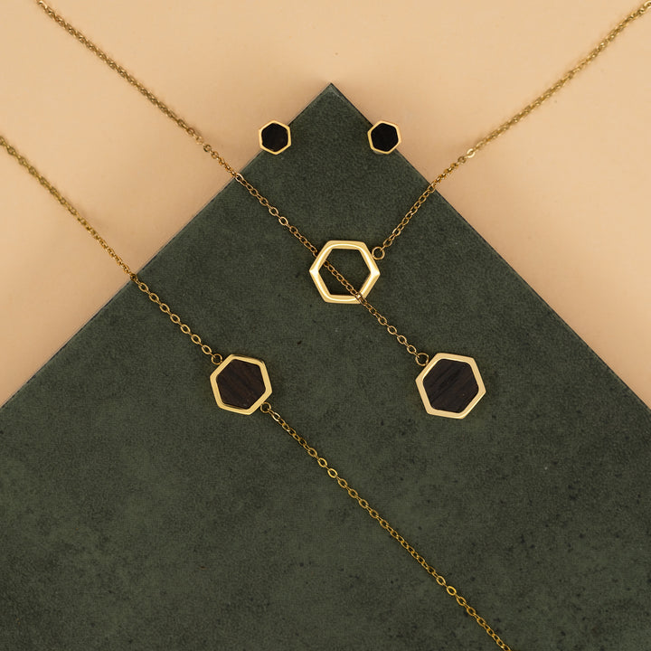 Hexonix Set Räuchereiche Gold